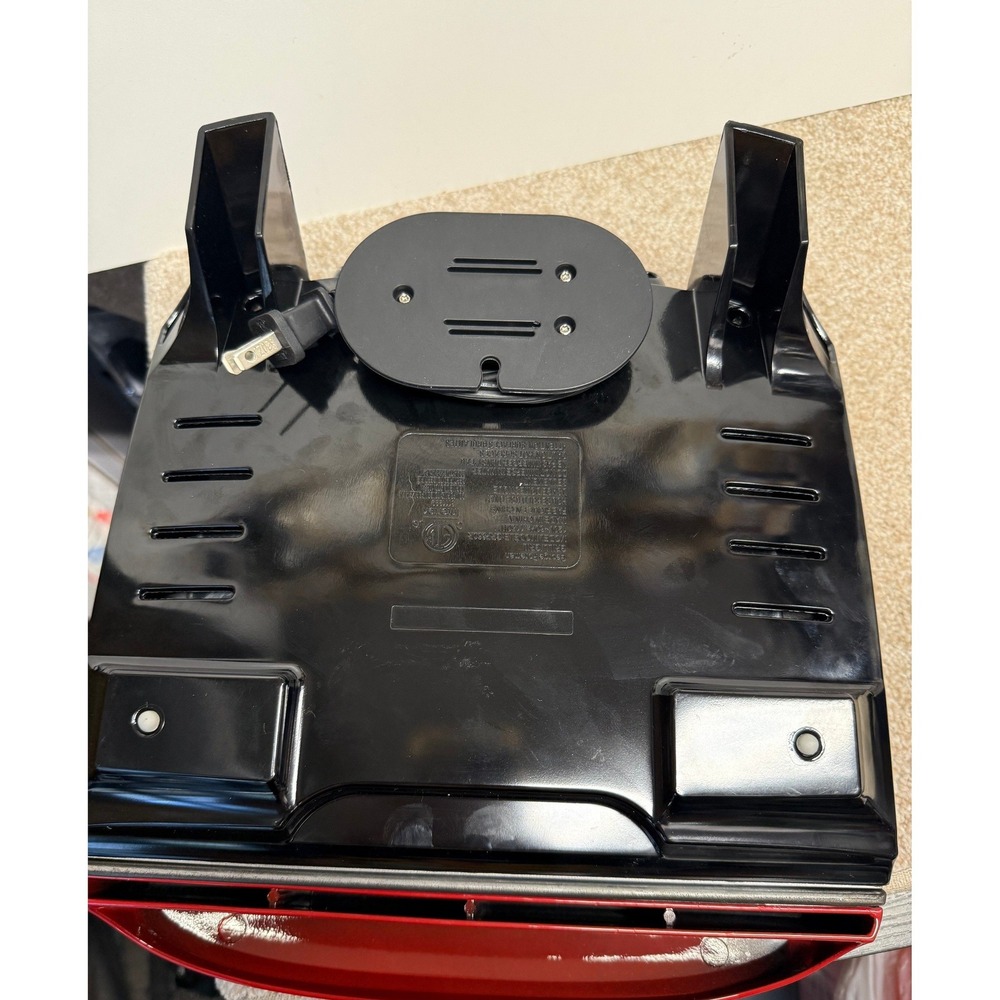 George Foreman GRP360 Electric Grill 4-Serving Red Excellent Removable Plates - Picture 7 of 13